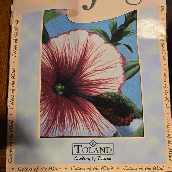 Toland “Ruby – #763” Decorative Flag – Colors of the Wind Line – Morning Glories - Picture 1 of 4